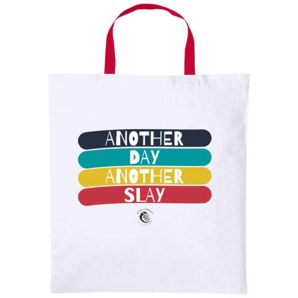 Another Day Another Slay Varsity Tote Bag Thumbnail